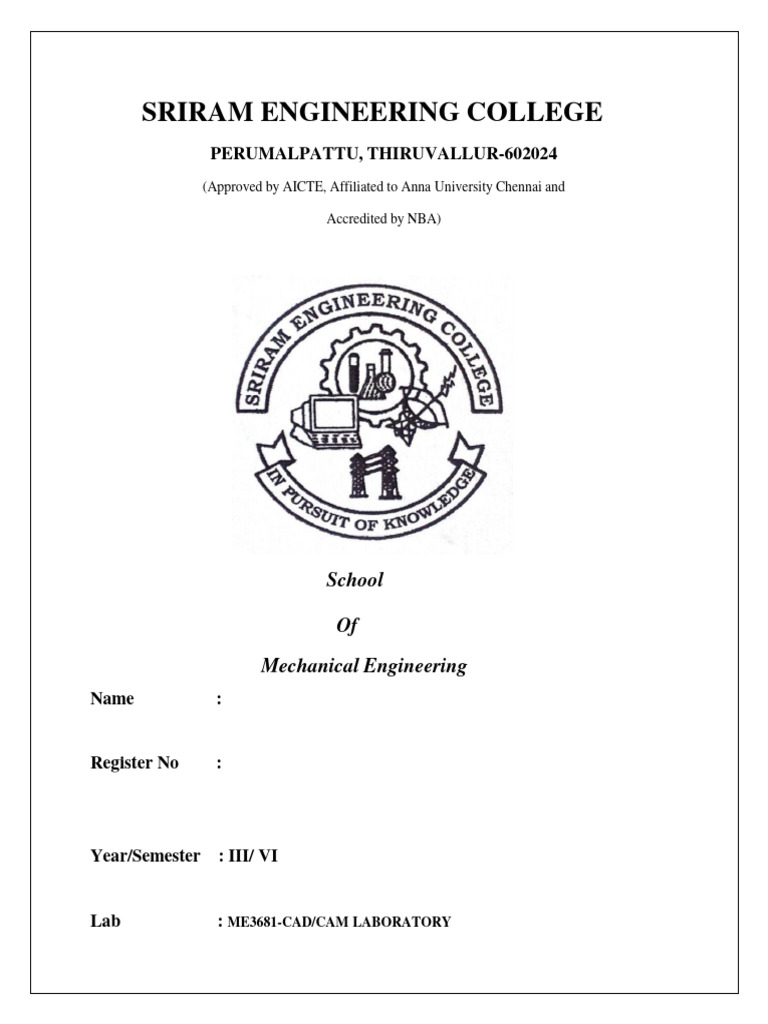 Cad Cam Record | PDF | Piston | Metalworking