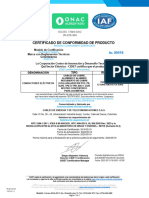 Certificado 00416 - Cables de Acometida - Icea S-95 - Ul 854
