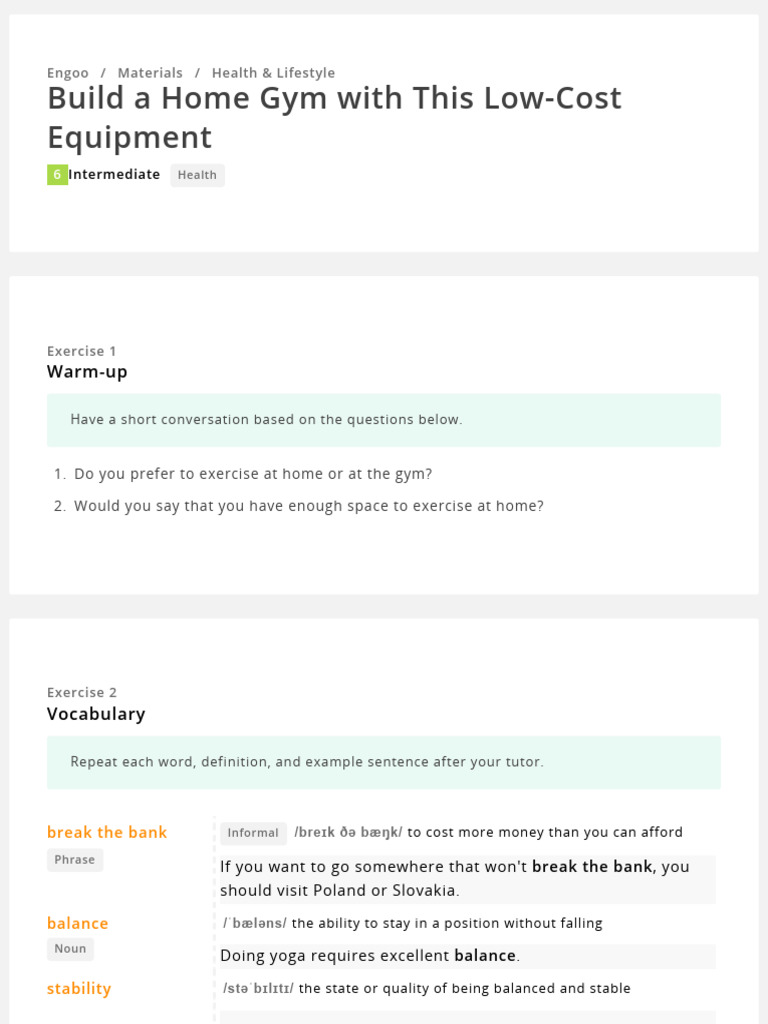 Low-Cost Home Gym Equipment Guide | PDF | Strength Training | Kettlebell - Low-Cost Home Fitness Equipment