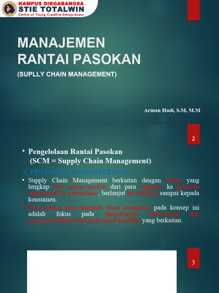 Suplly Chain Management Pdf