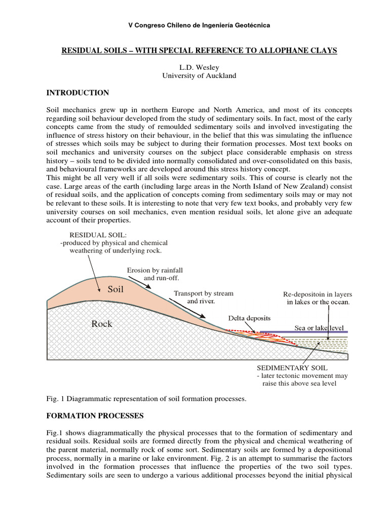 Residual Soils and Allophane Clays | PDF | Soil | Sedimentary Rock