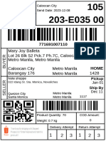 Mary Joy Balleta Lot 26 BLK 52 Pck.7 Ph.7C, Caloocan City, Metro Manila, Metro Manila Caloocan City Metro Manila Metro Manila 1428