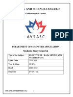 III BCA Datamining and Warehousing 17-18 Syllabus