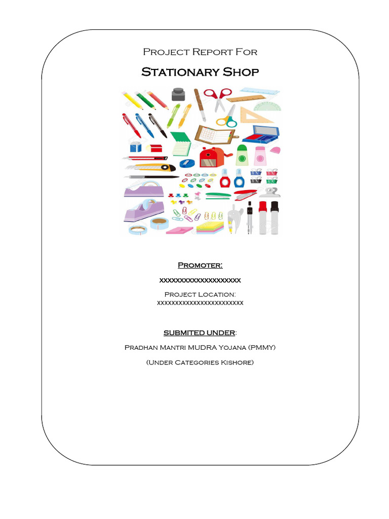 Stationery Shop Project Report | PDF | Market (Economics) | Debt