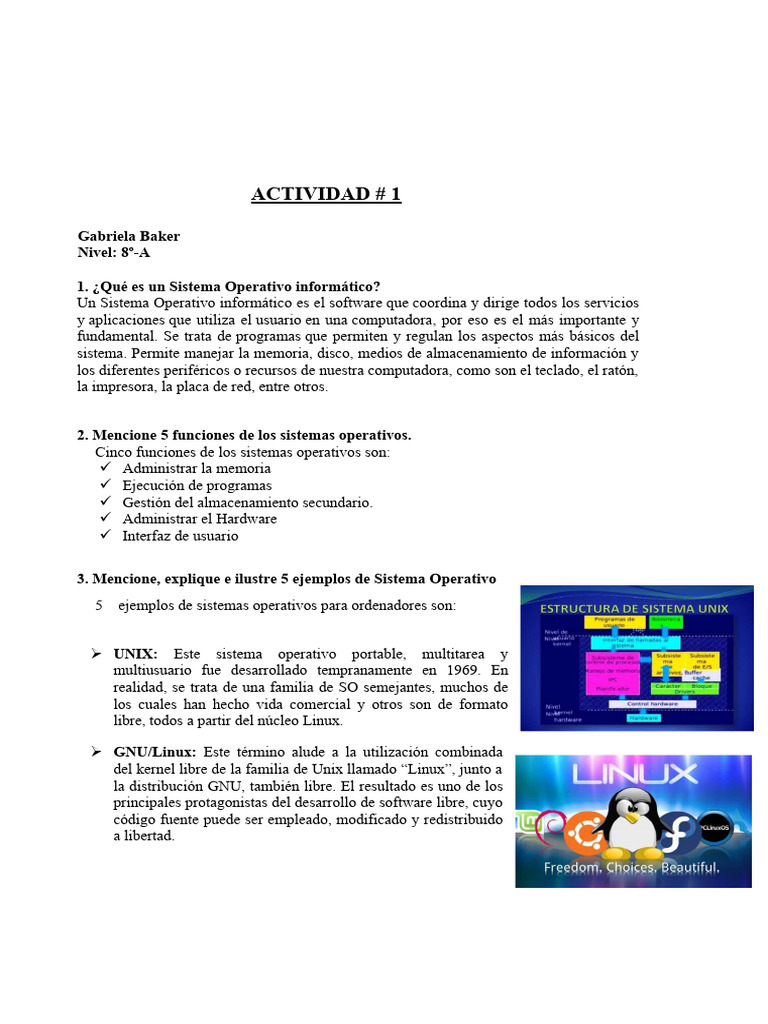ACTIVIDAD # 1 Informatica | PDF | Informática
