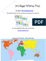 Montessori Style World Map