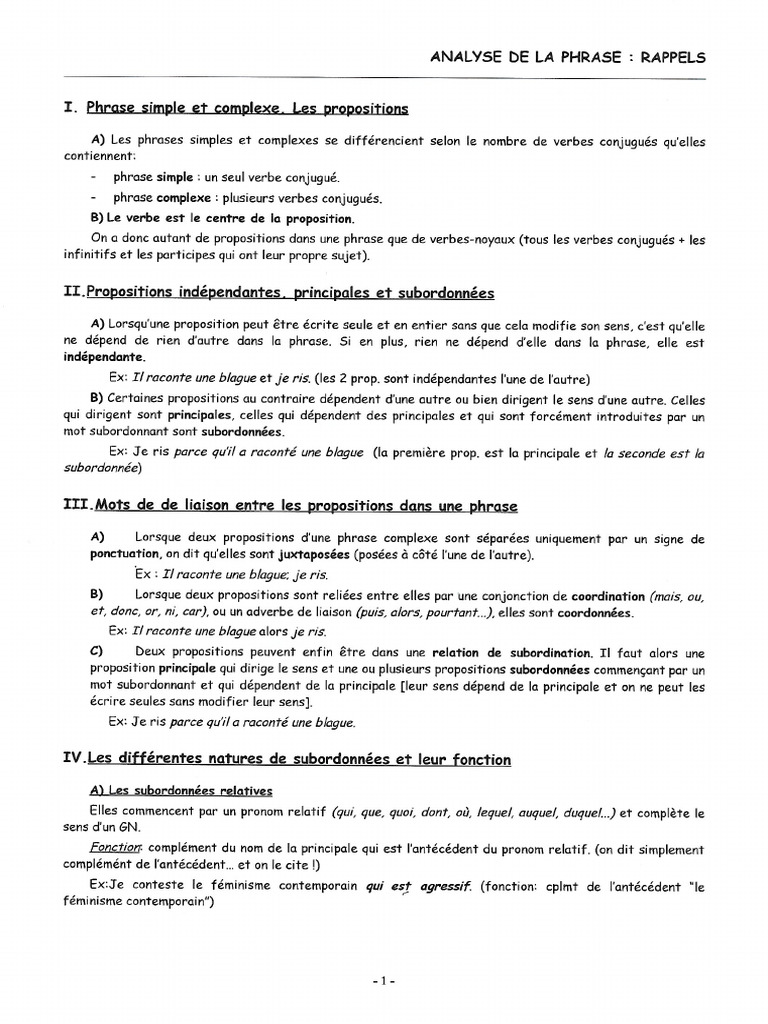 Les Propositions | PDF