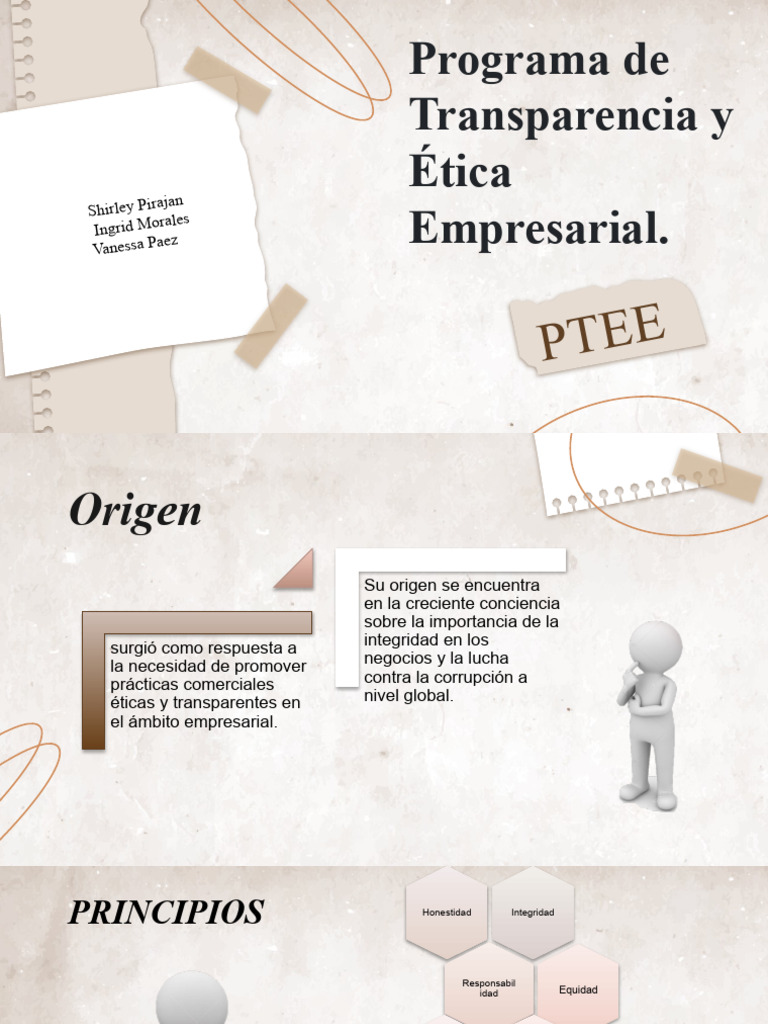 Programa de Transparencia y Etica Empresarial (Ptee) | PDF | Corrupción ...
