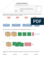 Hoja de trabajo 1 Representación y escritura - Saber hacer