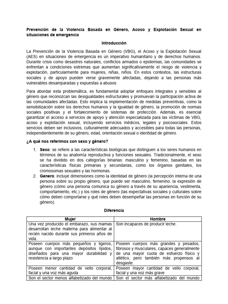 Prevención de La Violencia Basada en Género | PDF | La violencia contra ...