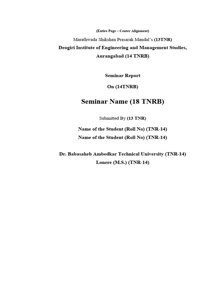 Seminar Report on Computer Science Engineering | PDF | Engineering ...