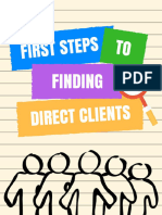 First Steps To Finding Direct Clients