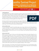 Satellite Sentinel Project Report - Corroboration of Reported SAF Air Attacks in S. Sudan 15 November 2011