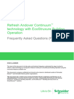 Andover Continuum to EcoStruxure Building - Frequently Asked Questions - Technology Refresh