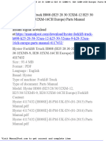 Hyster Forklift Truck h008 h25 28 30 32xm 12 h25 30 32xms 9 h28 32xm 16ch Europe Parts Manual 4117432