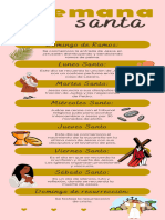 Infografía Semana Santa Ilustrado Blanco y Dorado 3