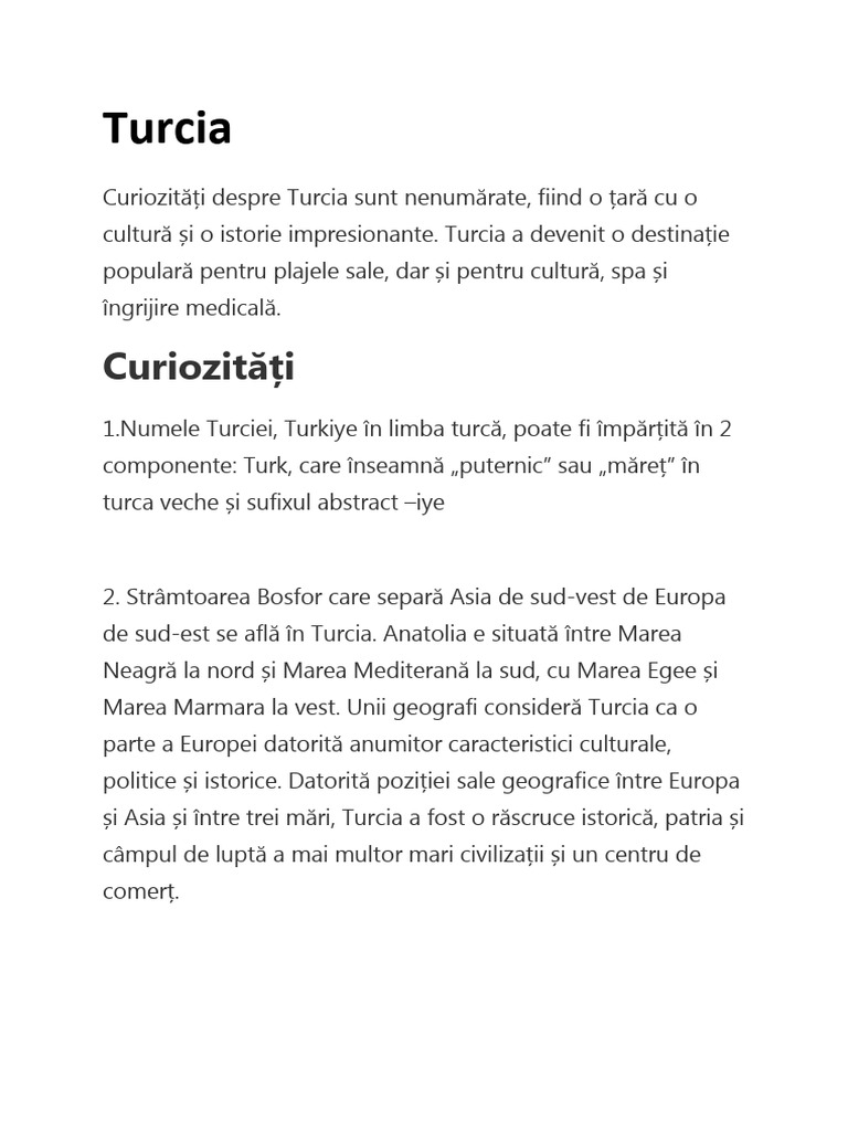 Turcia Bodea Iulia | PDF