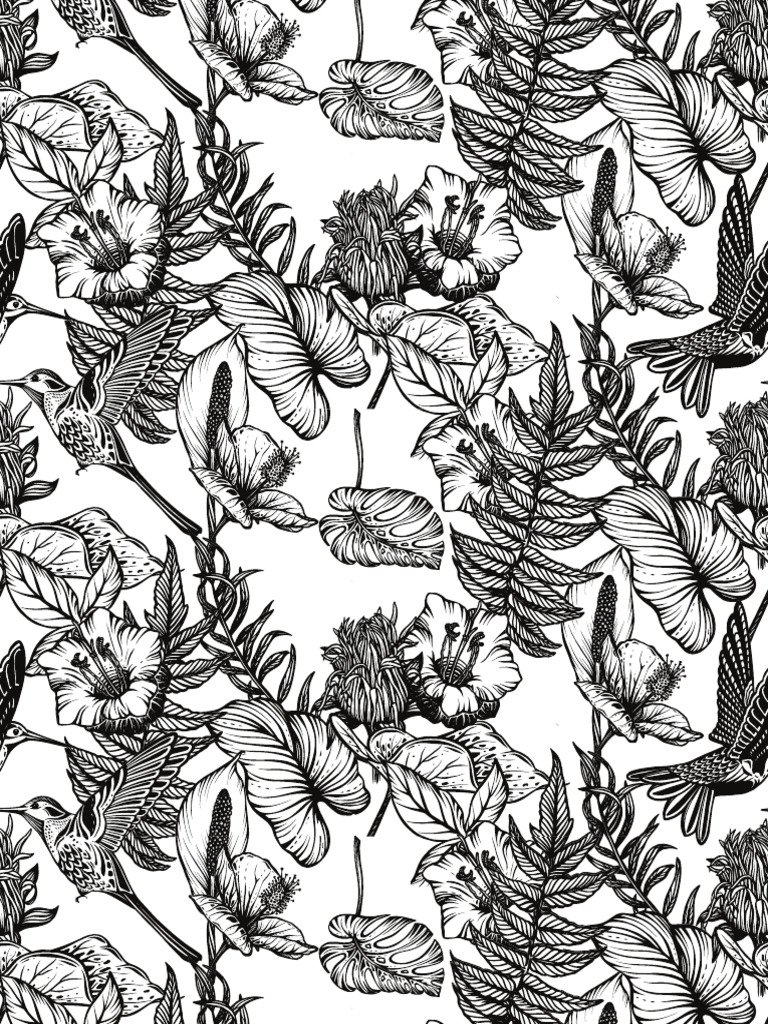 LTR Size BW Tropical Pattern | PDF