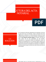 Estructura Del Acta Notarial