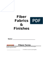 Fiber Fabrics & Finishes: Fibers Terms