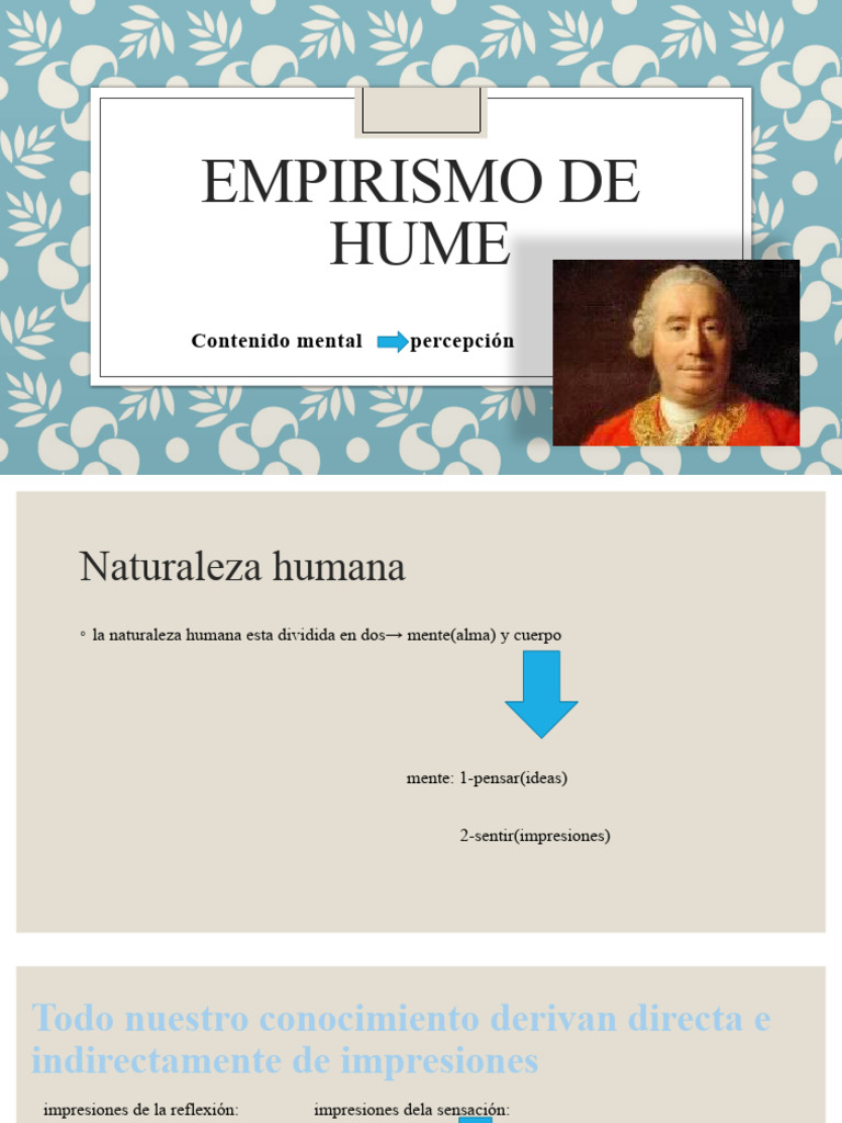 Empirismo y causalidad en Hume | PDF | David Hume | Causalidad