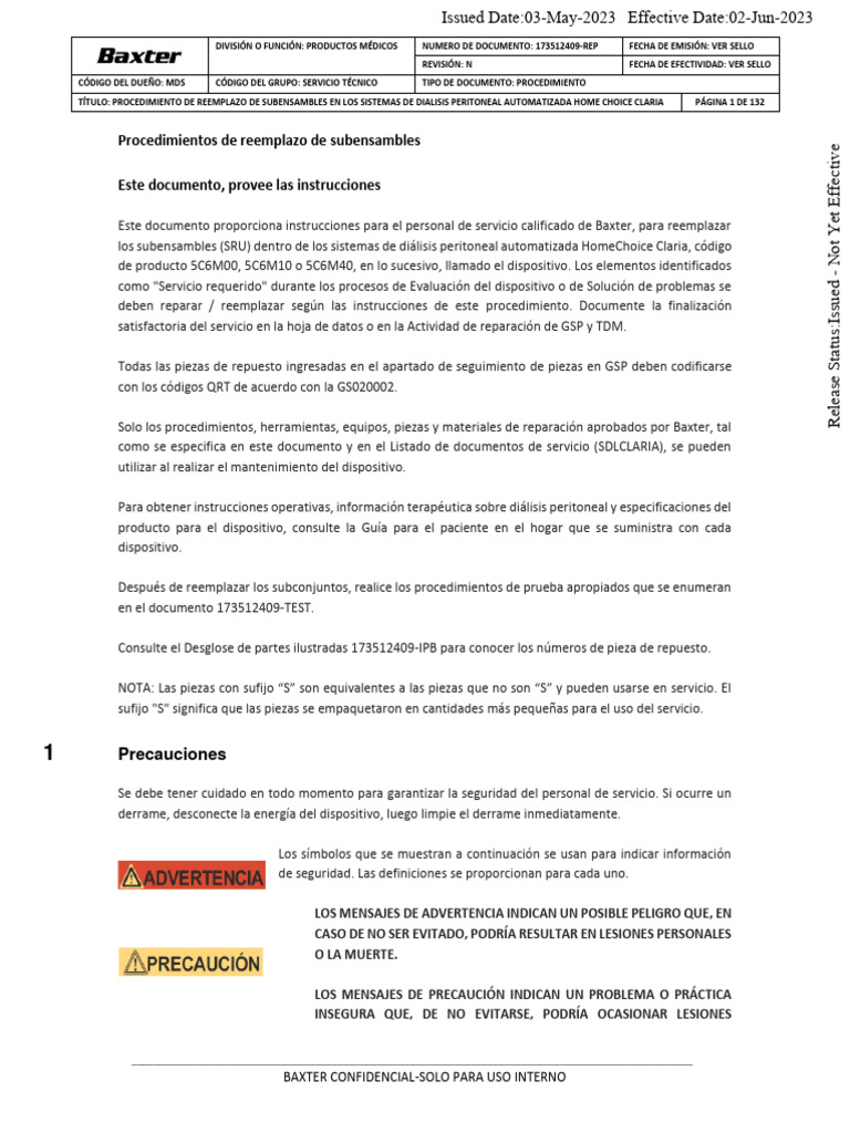 Reemplazo de Subensambles HomeChoice Claria | PDF | Conector eléctrico ...