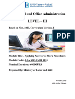 MO1-Appling Secretarial Work Procedures