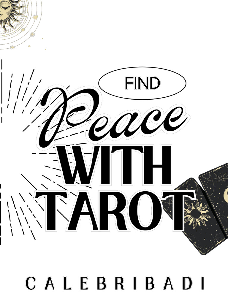 Example of a tarot spread layout with cards arranged in a Celtic Cross pattern