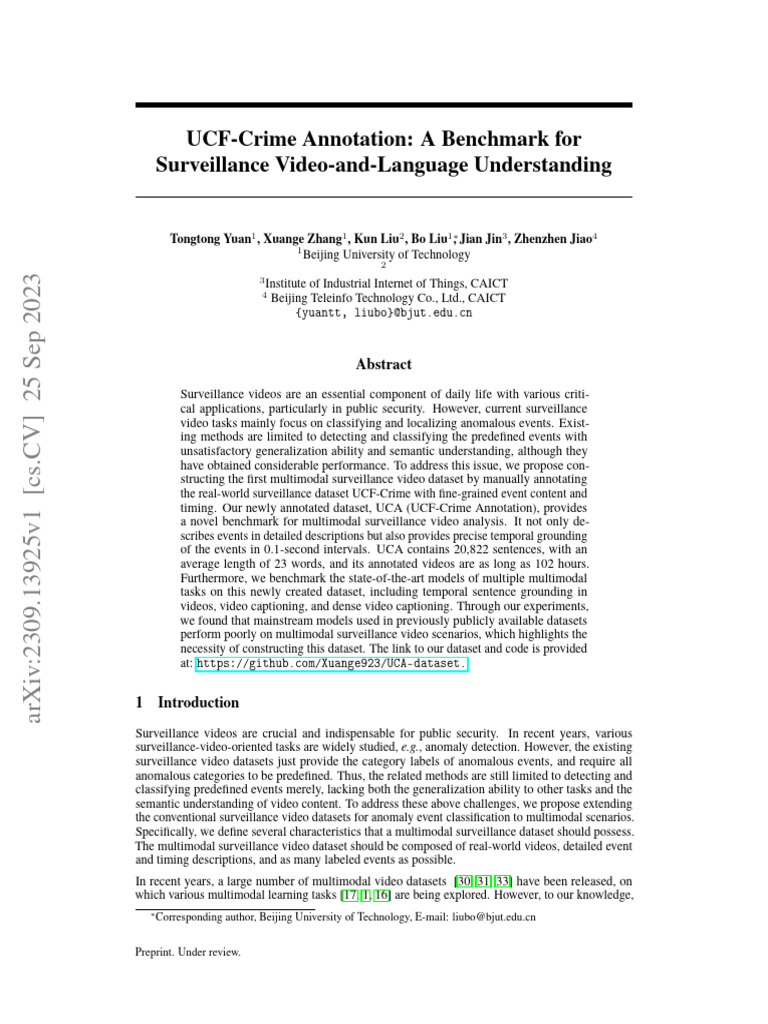 UCF-Crime Annotation for Video Analysis | PDF | Annotation