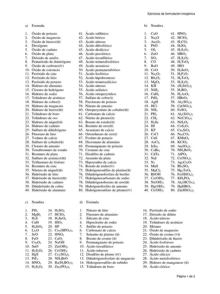 Compuestos formulaci n pdf hidr xido cido