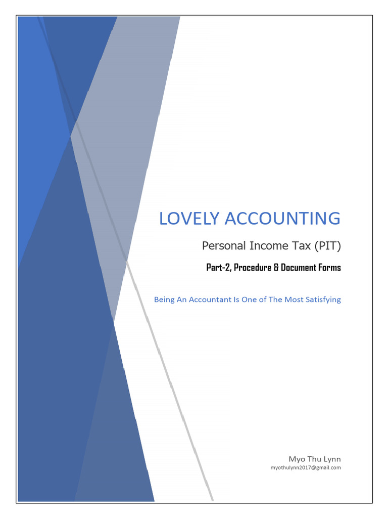 Personal Income Tax (PIT) Part-2 | PDF
