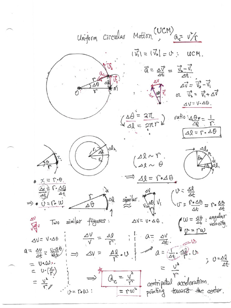 Uniform Circular Motion | PDF