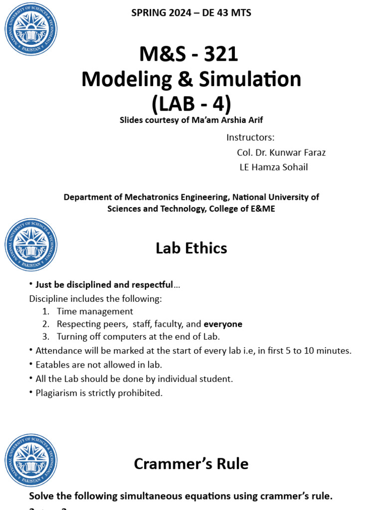 M&S Lab: Mechanical System Modeling | PDF | Force | Damping