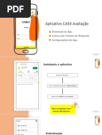 Instruções para Uso do App CAEd 2025 | PDF | Aplicativo para celular | iOS