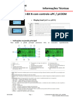 Informações Técnicas Operação de i-BX N Com Controlo uPC / pCOEM