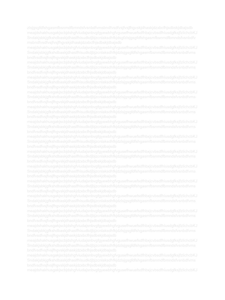 Nonsensical Text Document | PDF