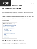 FM Receiver Circuit With PCB - Simple Circuit