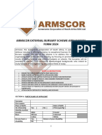 Armscor Bursary Application Form 2024