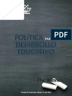 POLÍTICA DE EDUCACIÓN - The Winners