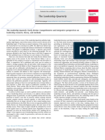 The Leadership Quarterly Yearly Review - Comprehensive and integrative perspectives on leadership research, theory, and methods