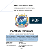 Plan de Trabajo Centro de Srevolucion