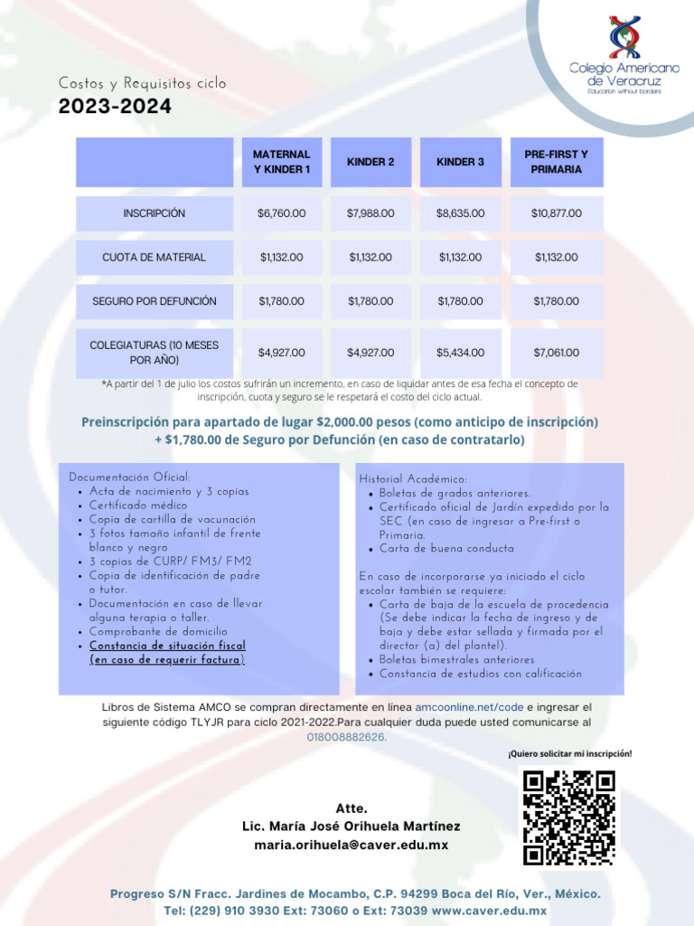 Costos y Requisitos CAVER | PDF