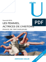 Yannick Ripa Les Femmes - Actrices de L - Histoire - France - de 1789 À Nos Jours Armand Colin - 2010
