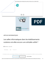 Les salles informatiques dans les établissements scolaires ont-elles encore une véritable utilité _