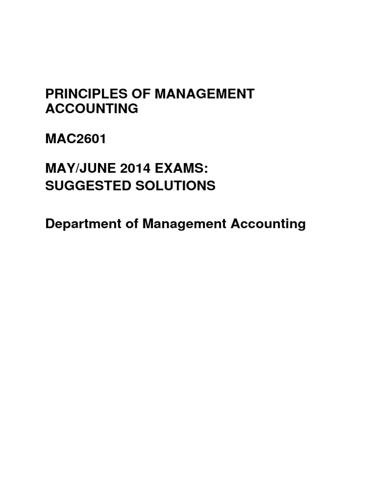 Mac2601 mayjune 2014 suggested solution pdf cost of goods sold
