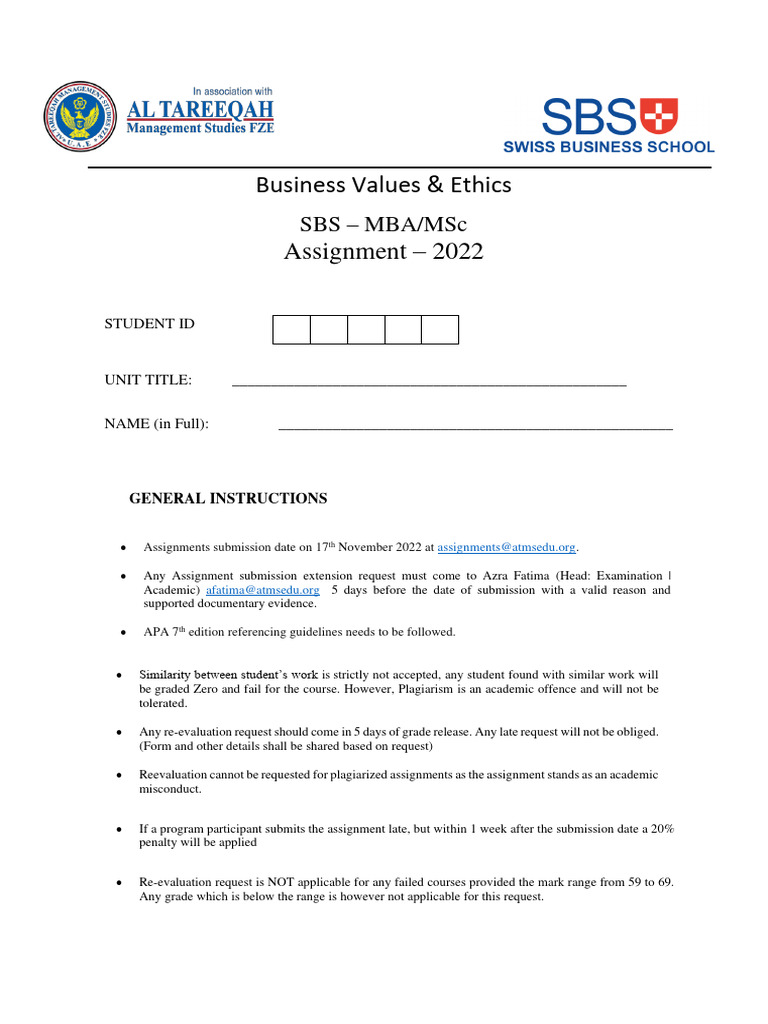 Assignment BVE KSA SBS | PDF | Plagiarism | Corporate Social Responsibility