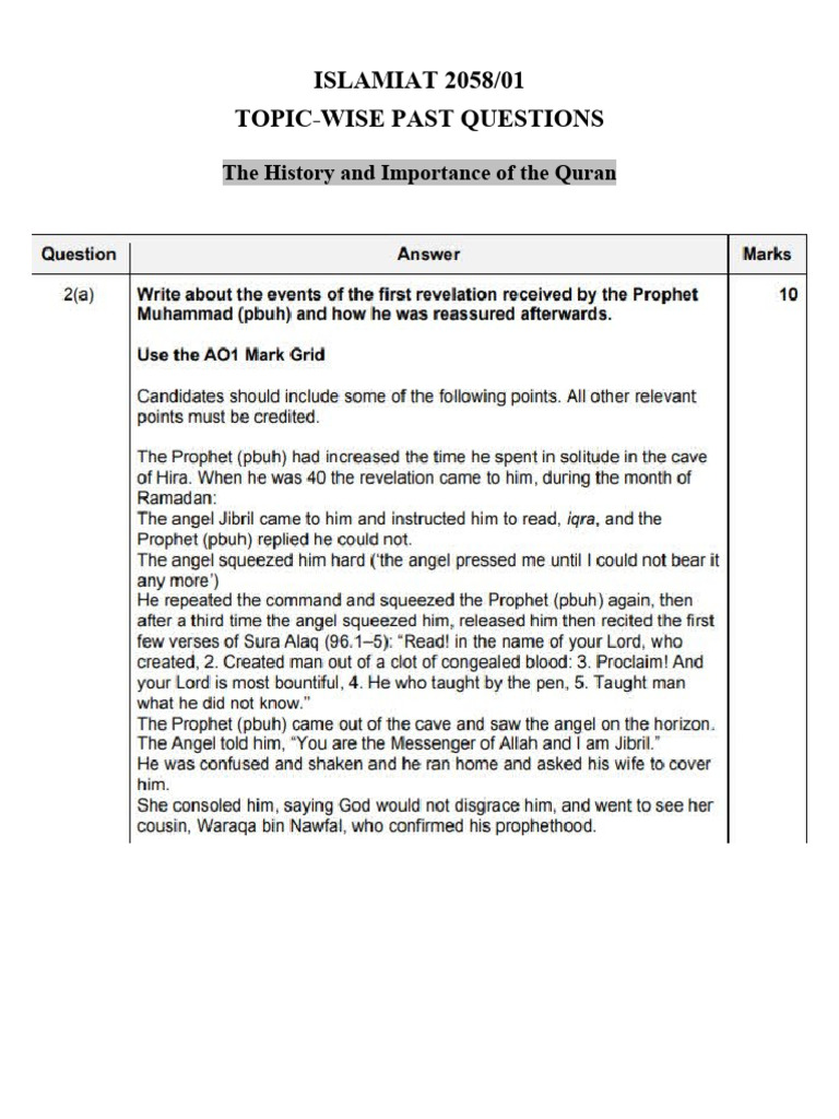 history-and-importance-of-quran-pdf