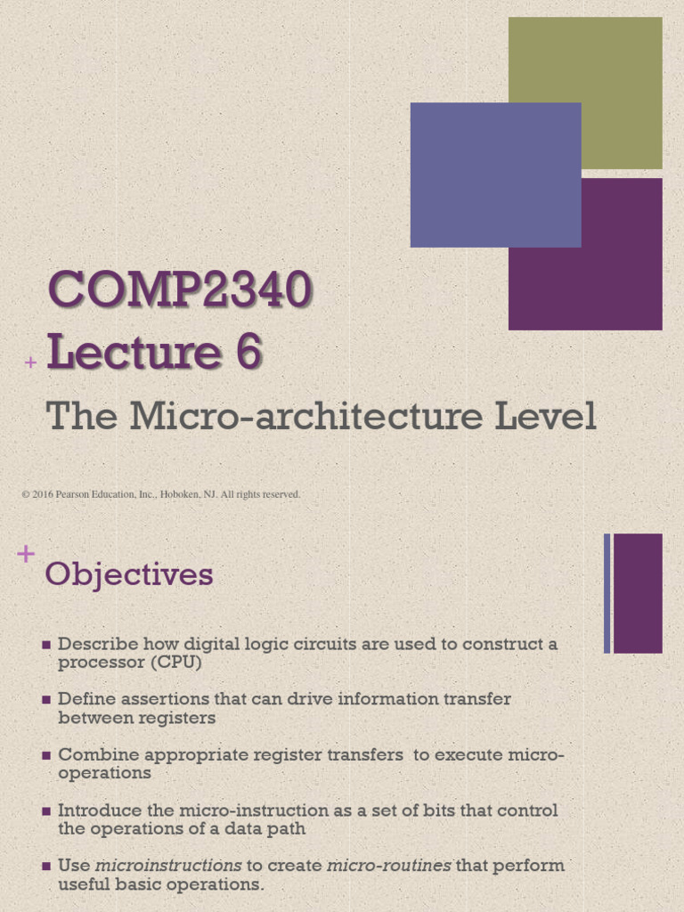 The Micro-Architecture Level | PDF | Central Processing Unit | Computer ...