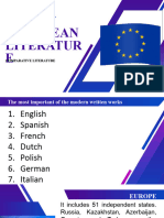 Comparative Literature 5 European