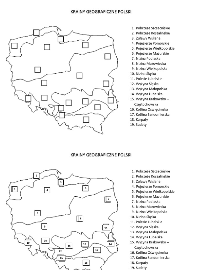 Krainy Geograficzne | PDF